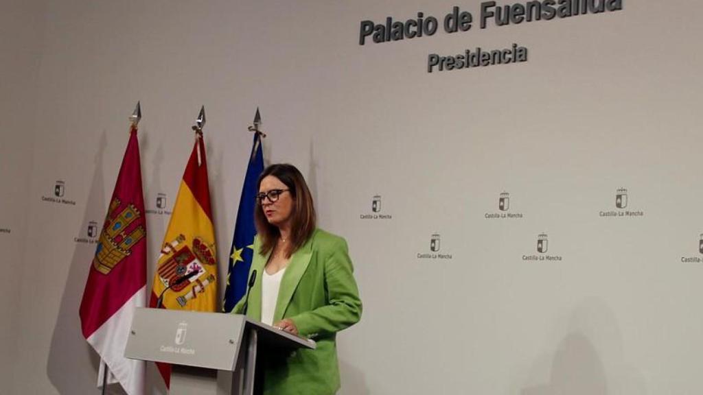 Esther Padilla este miércoles en rueda de prensa.