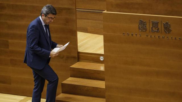 Carlos Mazón, en Les Corts. Rober Solsona / Europa Press