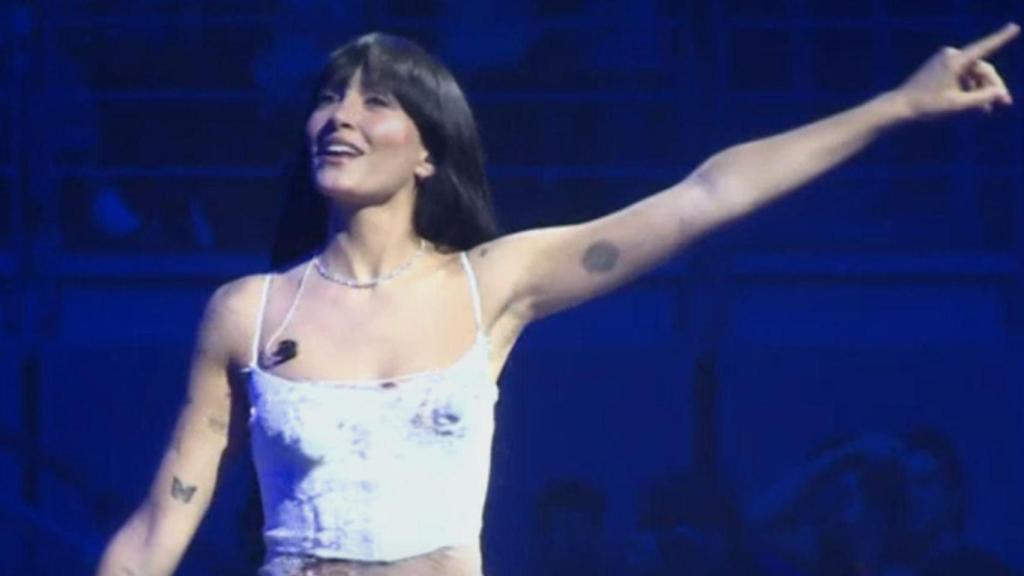 Aitana durante el concierto.