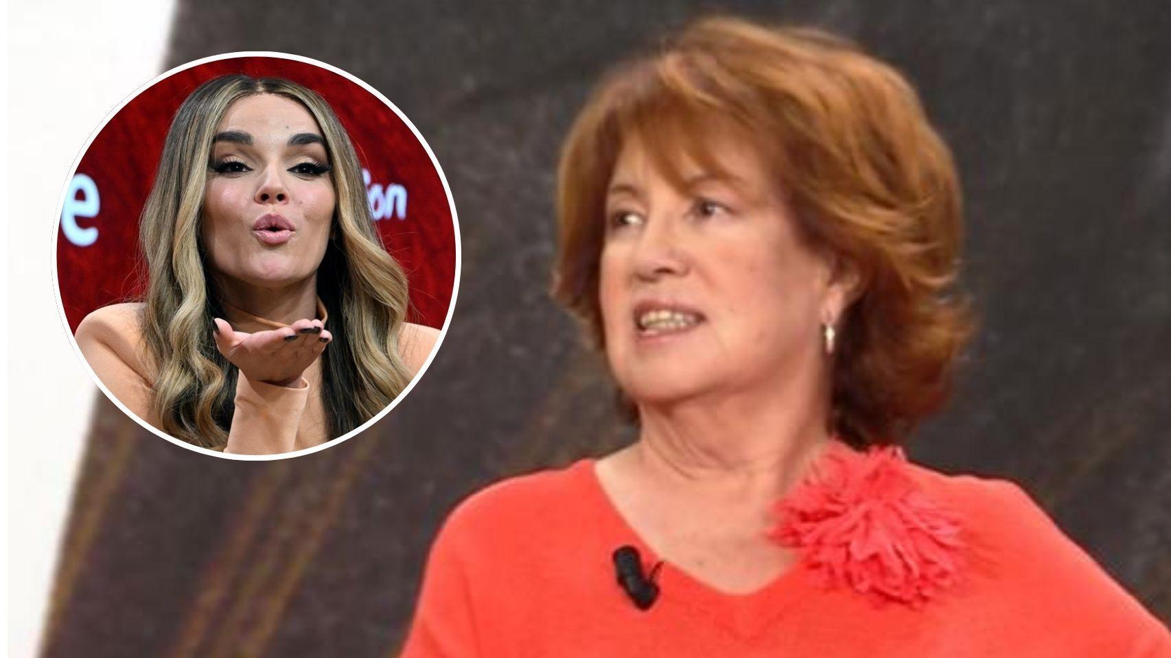 Rosa Villacastín y Melody, en un fotomontaje