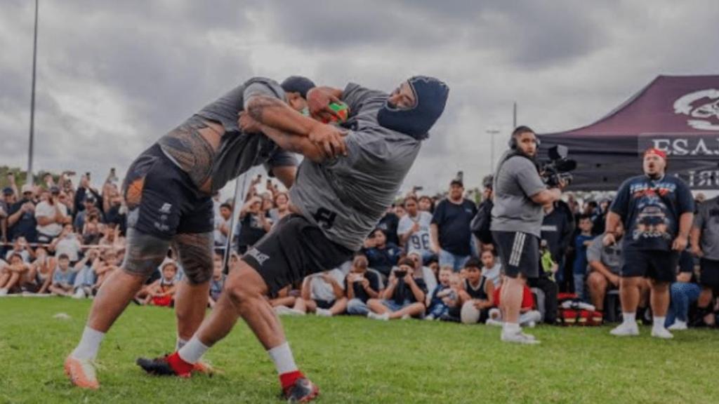 Dos chicos practican Runit.