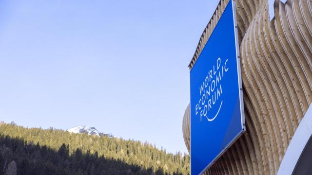 Imagen de la reunión anual en Davos de 2025 del Foro Económico Mundial (WEF).