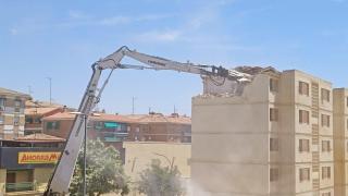 Comienza la demolición de las primeras viviendas del cuartel de la Guardia Civil.