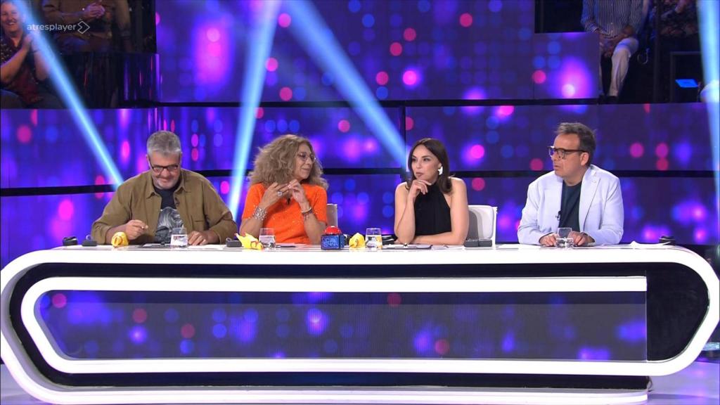 El jurado de 'TCMS' durante la valoración de Goyo Jiménez.