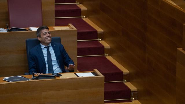 Carlos Mazón, en Les Corts este miércoles durante el debate de Presupuestos. Jorge Gil / Europa Press