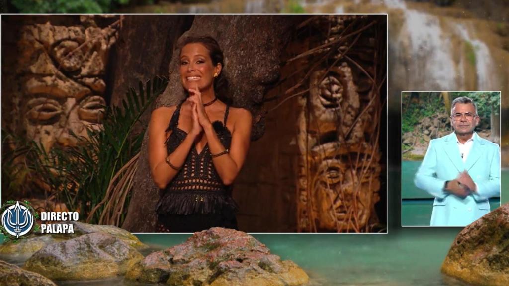 Jorge Javier conecta con Laura Madrueño en la gala del pasado jueves de 'Supervivientes'.