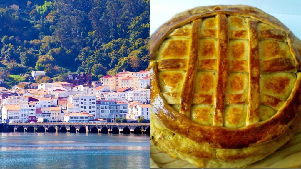 Vista de Pontedeume y de su receta más emblemática