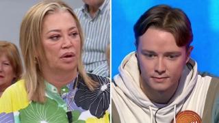 Belén Esteban, de 'La familia de la tele', a la izquierda, y Manu Pascual, de 'Pasapalabra', a la derecha.