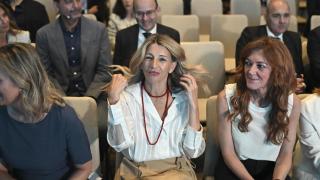 La vicepresidenta segunda y ministra de Trabajo, Yolanda Díaz, este jueves.