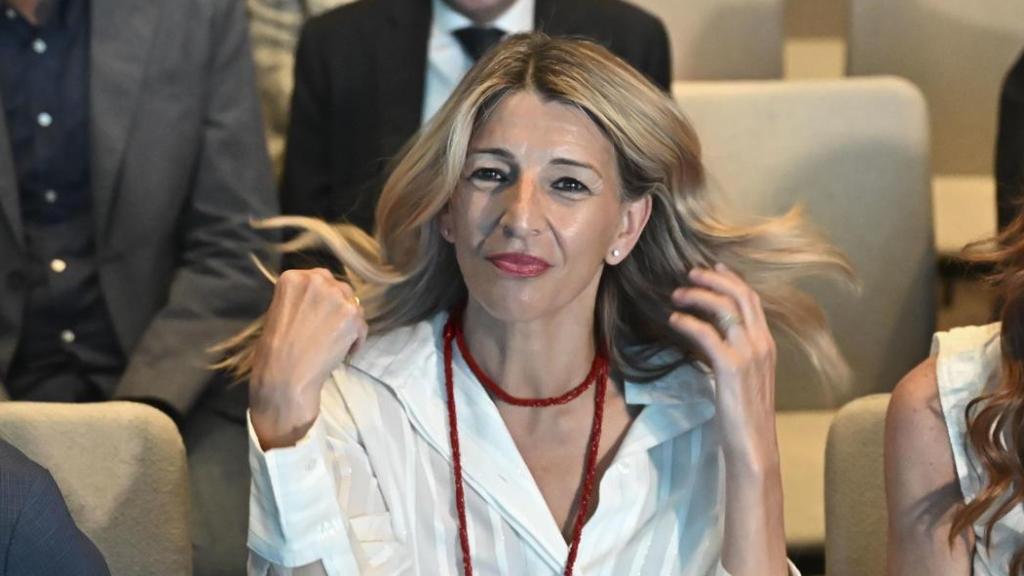 La vicepresidenta segunda y ministra de Trabajo, Yolanda Díaz, este jueves.