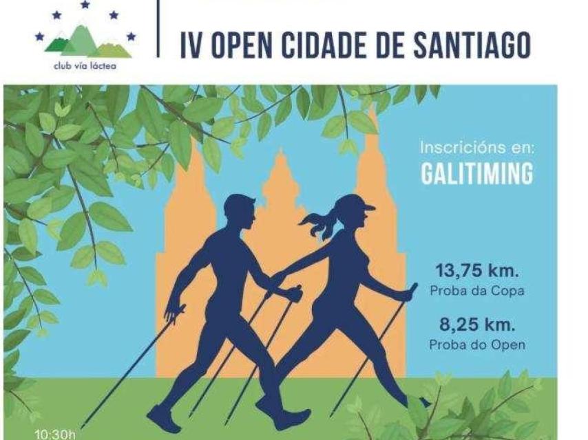 Cartel del IV Open Cidade de Santiago y la III Copa Galega Xunta de Galicia