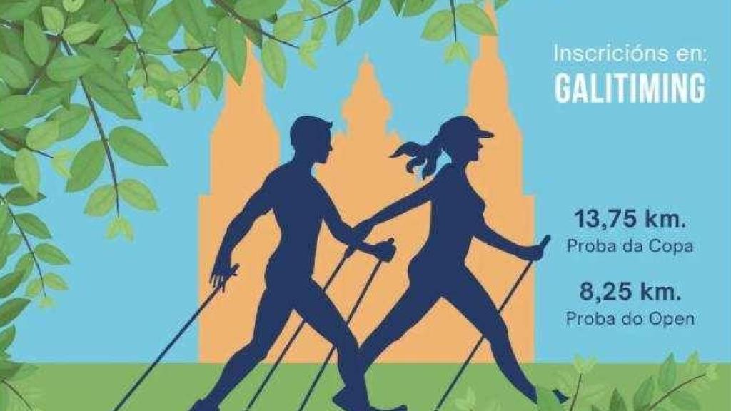 Cartel del IV Open Cidade de Santiago y la III Copa Galega Xunta de Galicia.