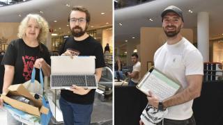 Ana y David a la izquierda y Jesús a la derecha