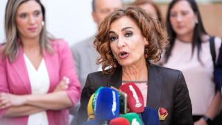 La vicepresidenta del Gobierno María Montero en el Parlamento andaluz.