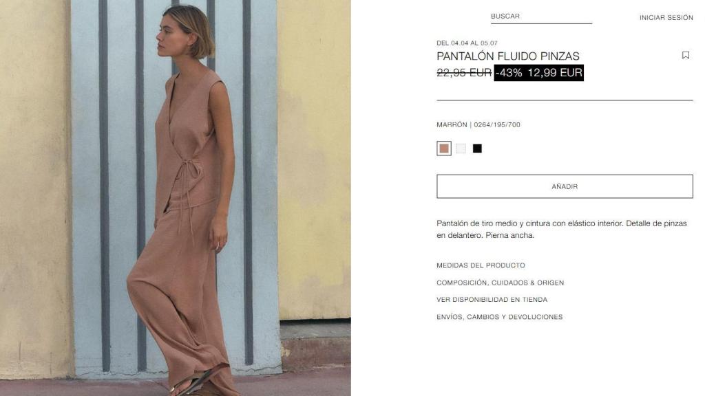 Pantalón fluido. Ref. 0264/195/700