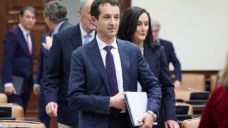 Ángel Escribano, presidente de Indra, durante una comparecencia en la Comisión Mixta Congreso-Senado de Seguridad Nacional.