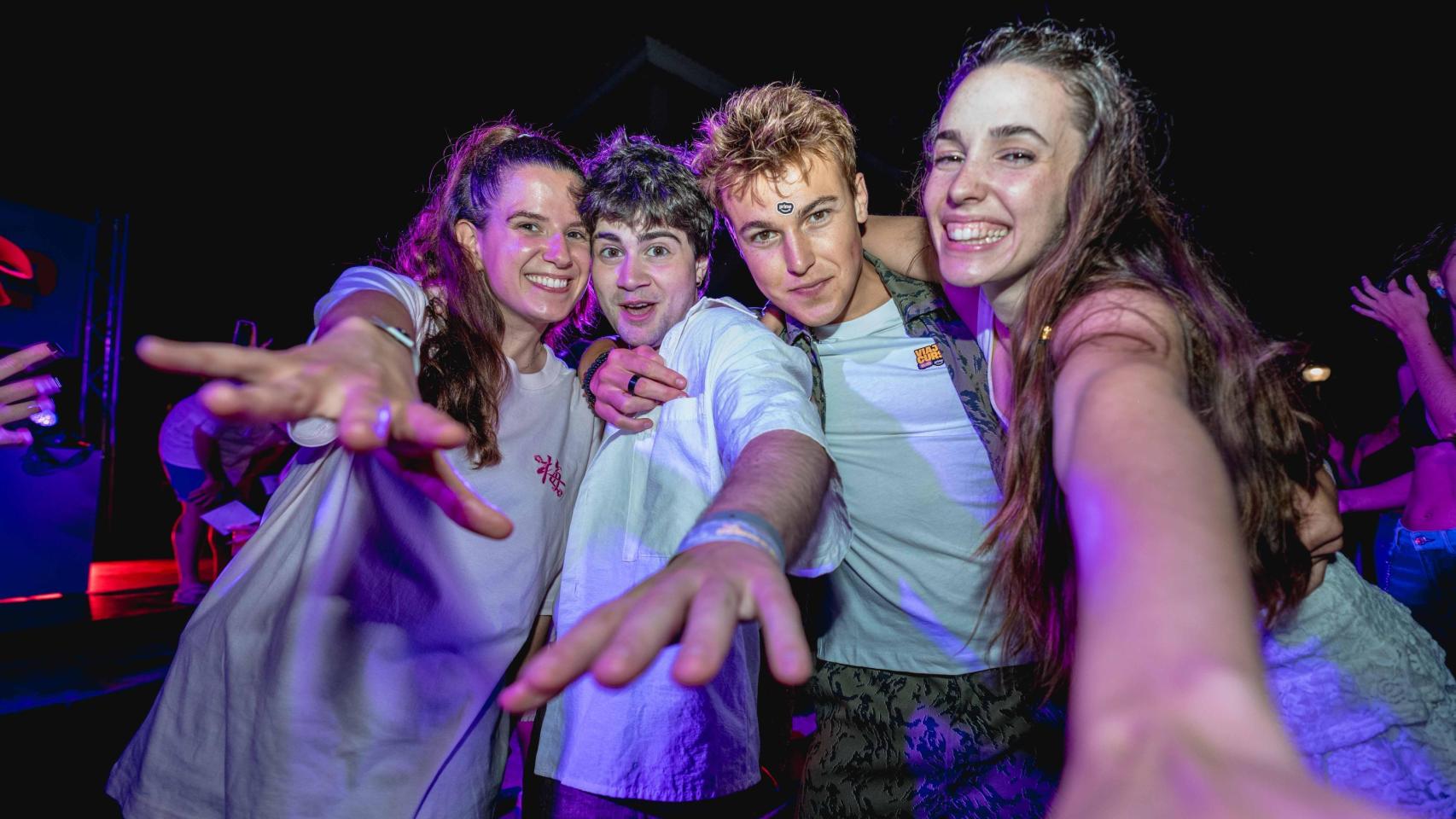 Los actores Carolina Rubio, Aiden Botía, Martí Cordero y Sara Vidorreta.