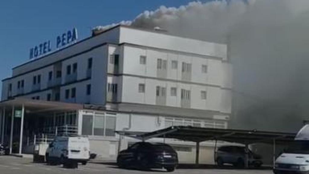 Incendio en el Hotel Pepa de Villafranca.
