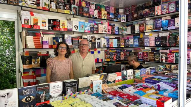 Rocío y Fernando en su caseta