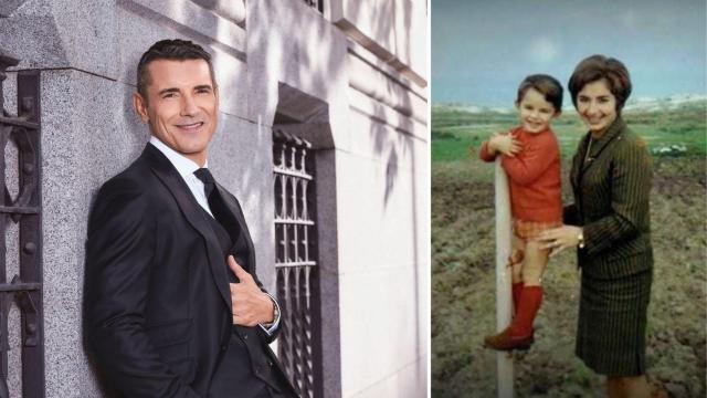 El presentador Jesús Vázquez en una imagen de archivo junto a su madre.