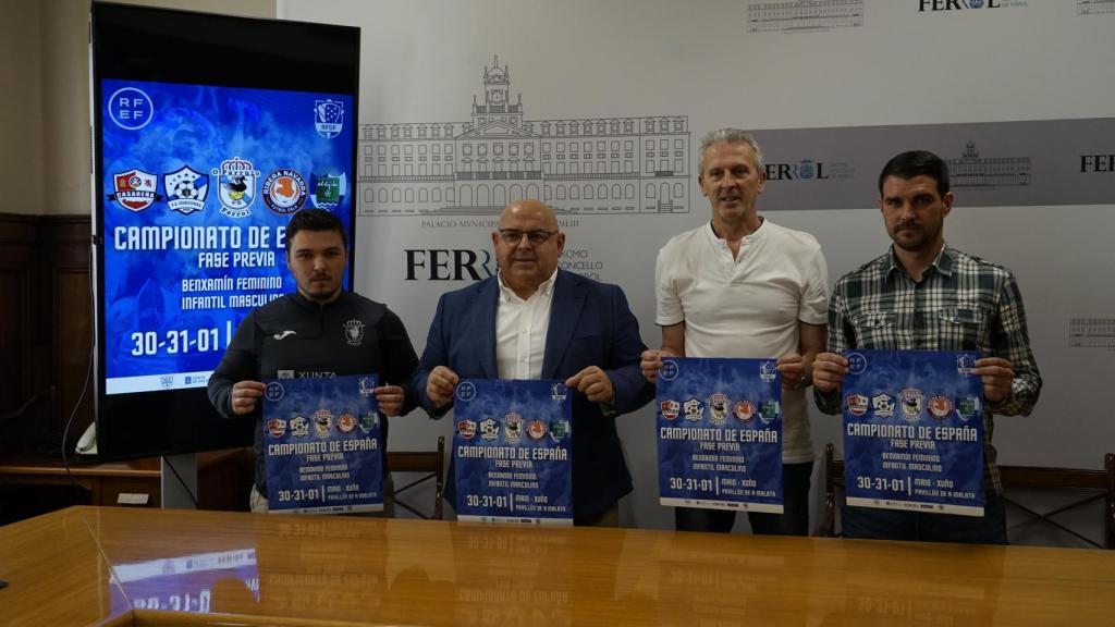 La previa de los campeonatos de España benjamín e infantil de fútbol sala se jugará en Ferrol