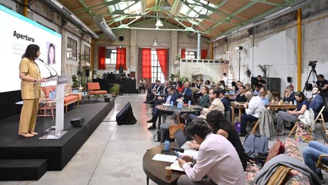 La directora general de Nuevas Formas de Empleo, del Ministerio de Trabajo y Economía Social, Lucila Finkel, durante la presentación de la tercera edición del informe ‘Radiografía de profesiones y empleos emergentes’,