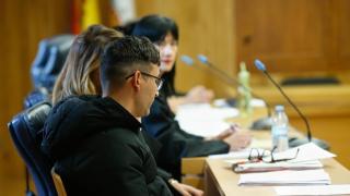 El autor confeso de la muerte de Cristina Cabo, J.U.V.S. durante el juicio por el asesinato de Cristina Cabo en la Audiencia Provincial de Lugo