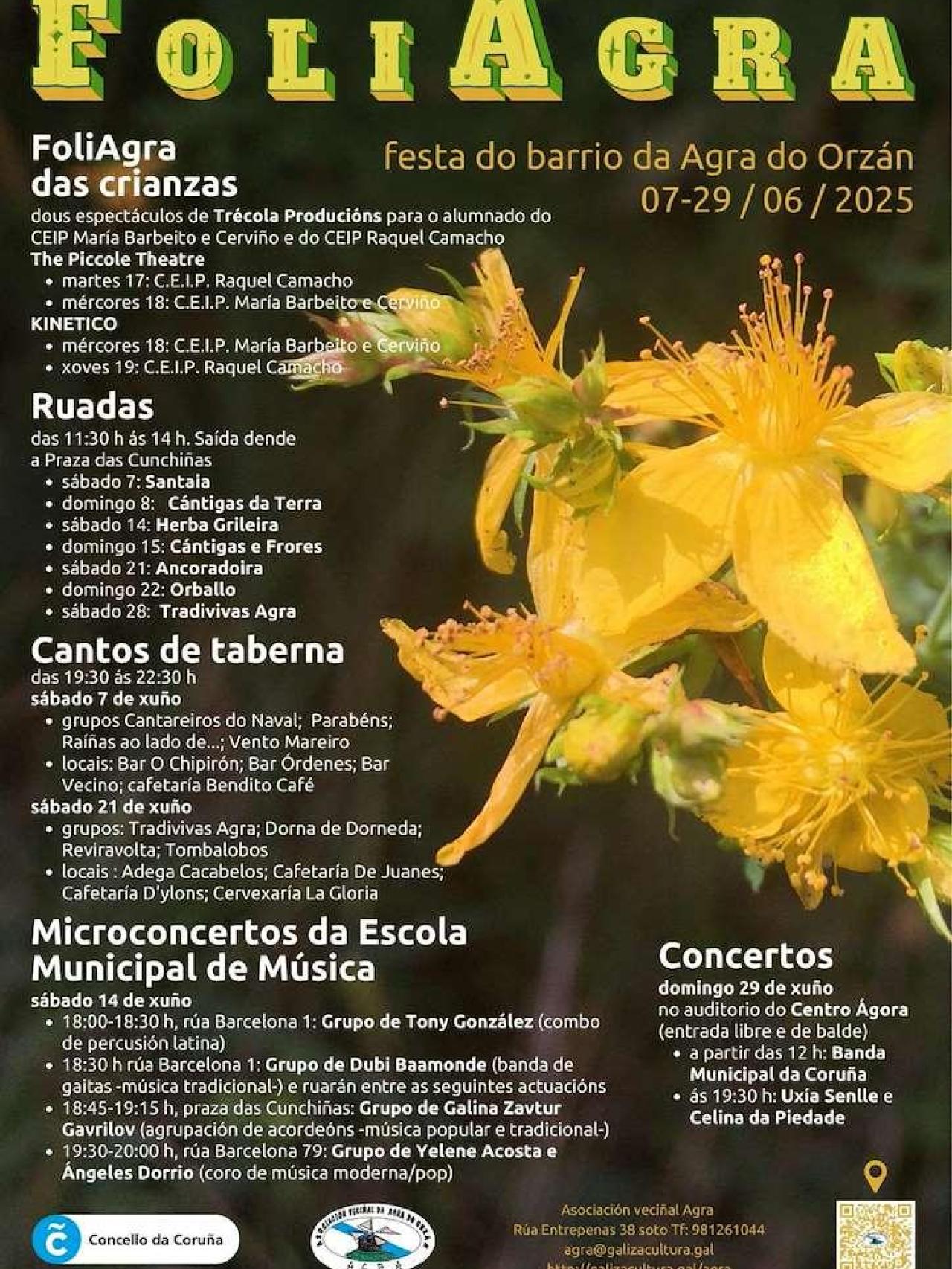 Cartel de Foliagra 2025.