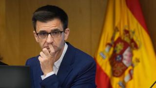 José Pablo López durante la Comisión Mixta (Congreso-Senado) de Control Parlamentario de la Corporación RTVE y sus Sociedades de este jueves.