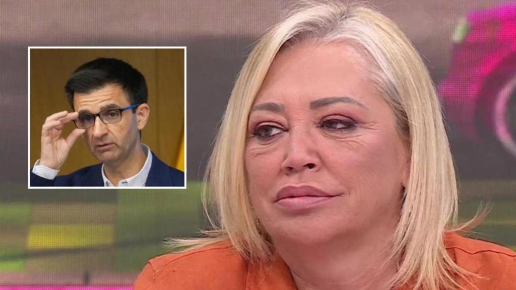 Belén Esteban y José Pablo López en un fotomontaje de BLUPER.