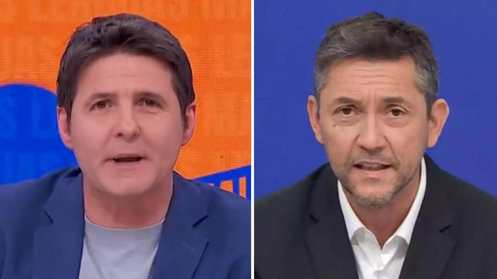 Jesús Cintora y Javier Ruiz en un fotomontaje de BLUPER.