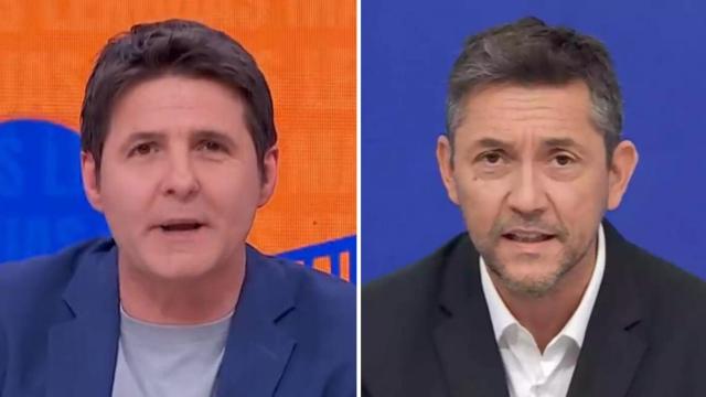 Jesús Cintora y Javier Ruiz en un fotomontaje de BLUPER.