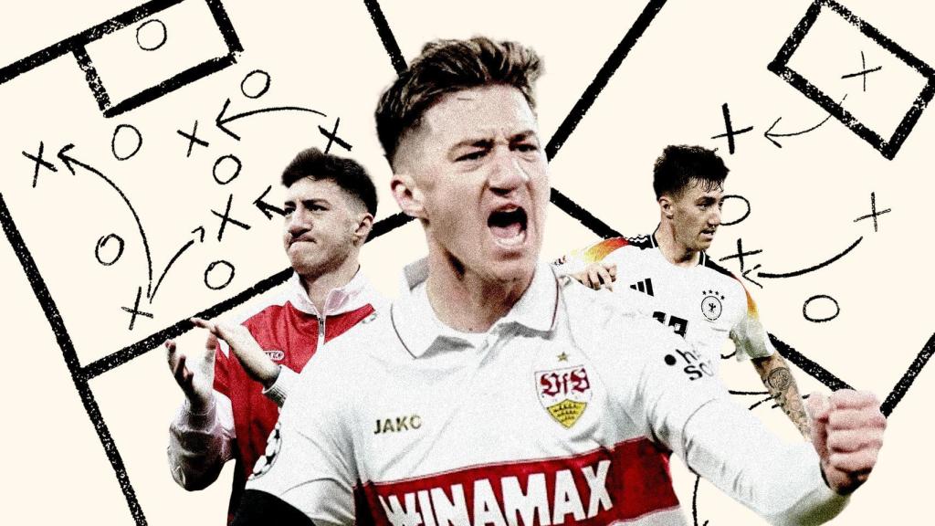 Angelo Stiller, en un fotmontaje