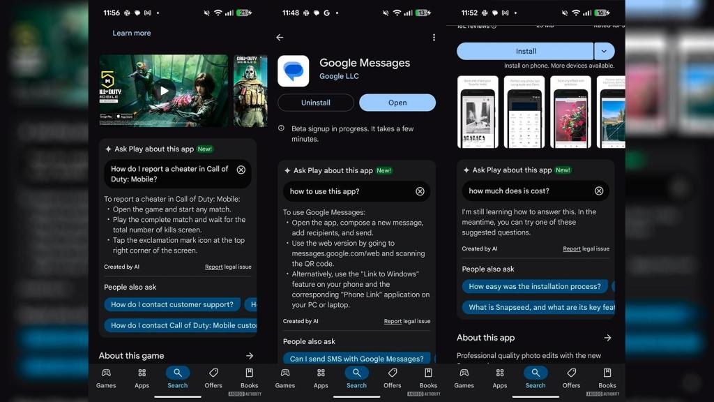 El nuevo botón para preguntar a Gemini en Google Play