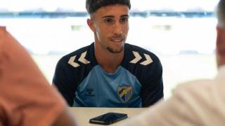 David Larrubia, jugador del Málaga CF