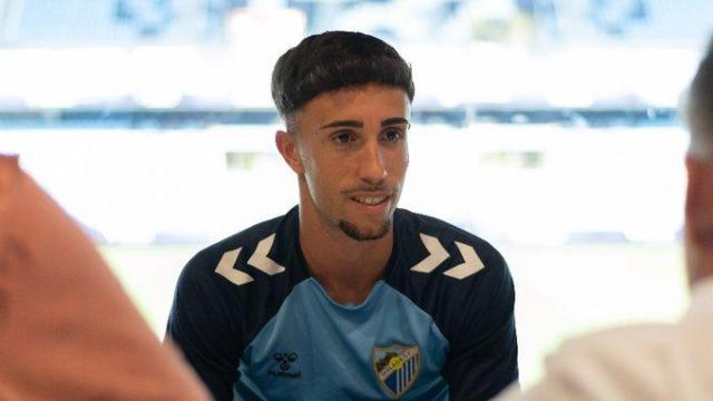 David Larrubia, jugador del Málaga CF