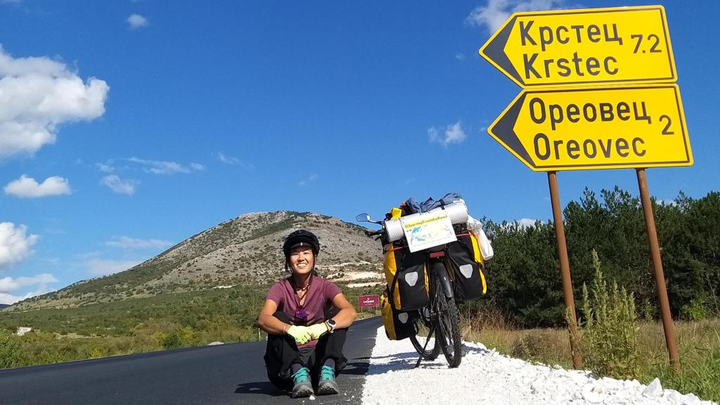 Sara Qiu, a su paso por Macedonia.