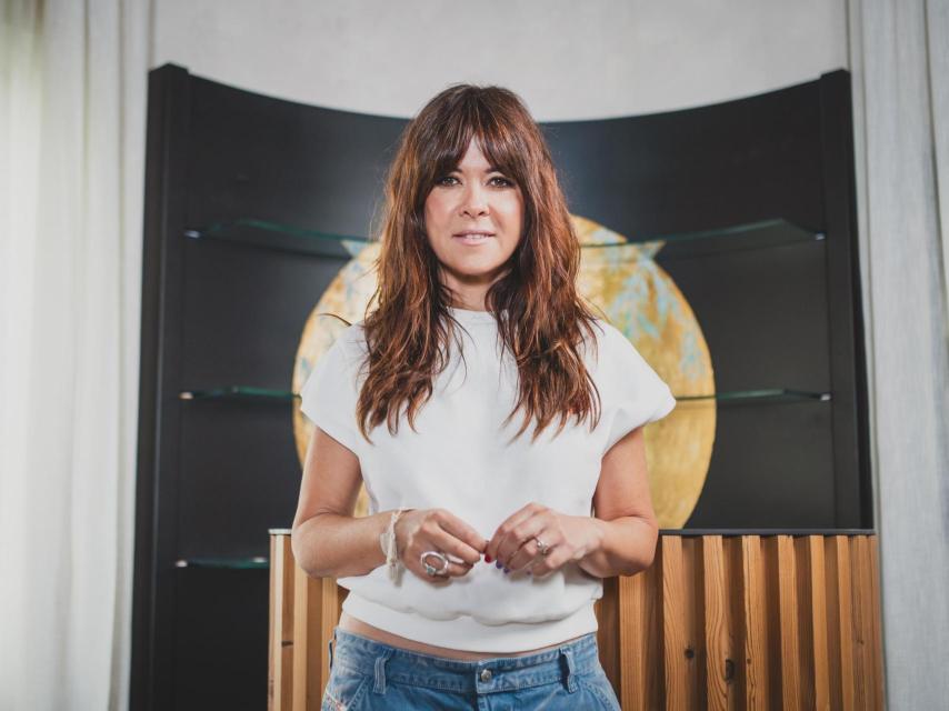 Vanesa Martín durante la entrevista.