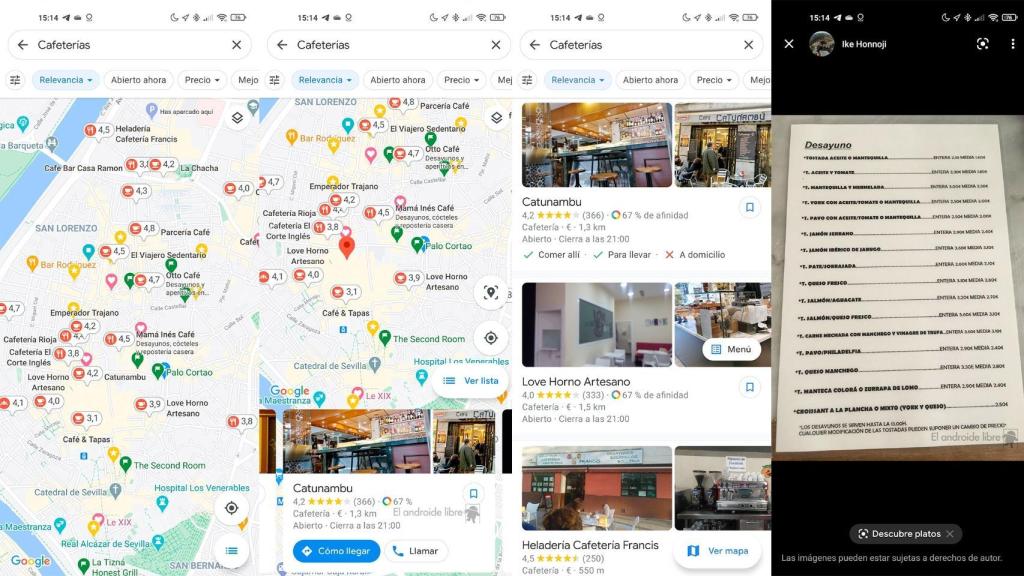 Locales en Google Maps