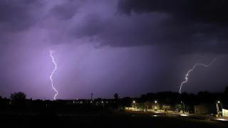 Imagen de archivo de una tormenta en la provincia de León