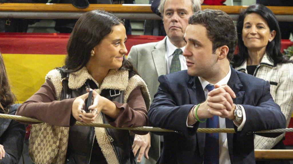 Froilán, con su hermana Victoria Federica, en la plaza de toros de Las Ventas, en diciembre de 2024.