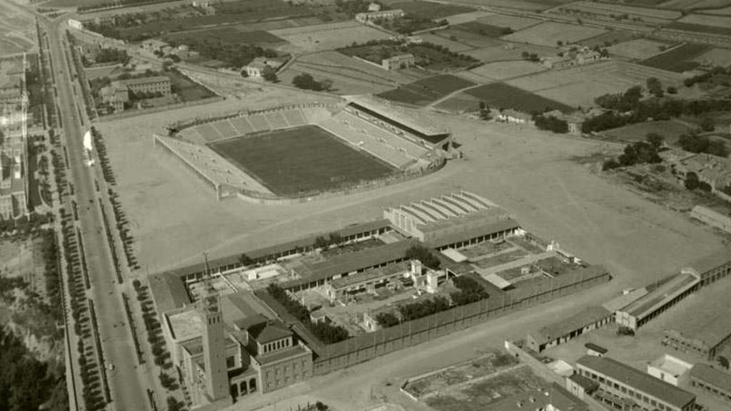 La Romareda, estado original.