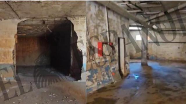 El garaje del cuartel de Paiporta, hace tan solo unos días.