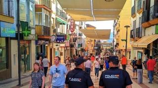 Agentes de la Policía Nacional en Ronda.