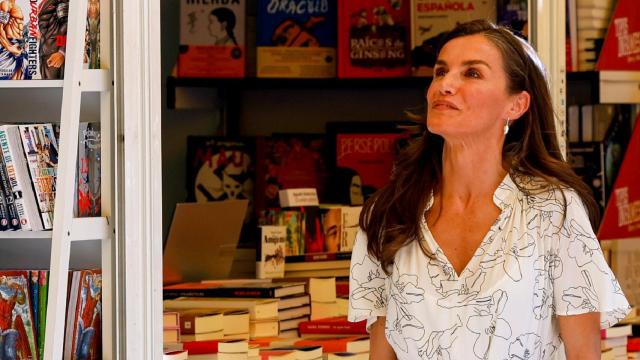La reina Letizia, a su llegada este pasado viernes a la Feria del Libro.
