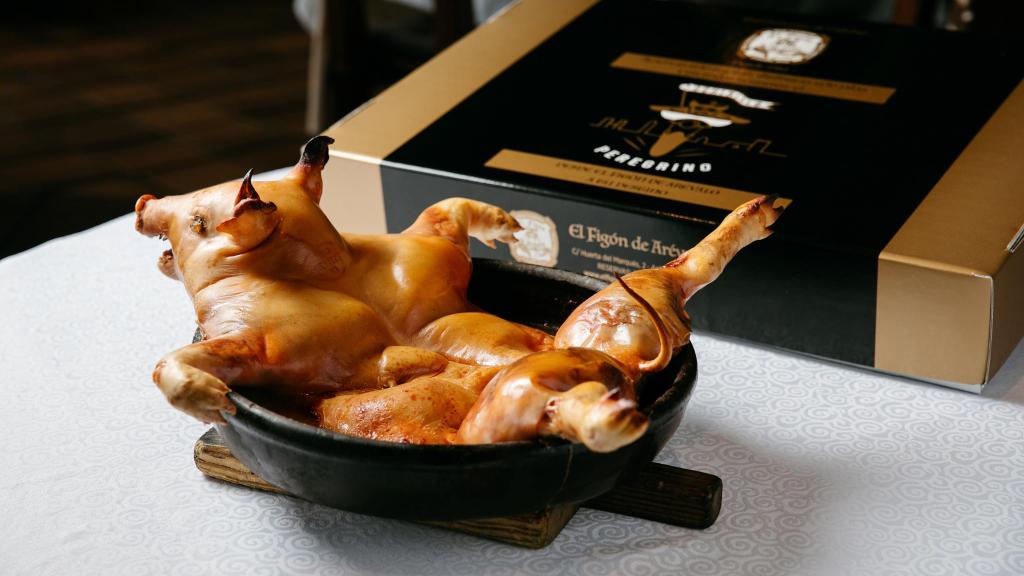 El cochinillo de El Asador Figón de Arévalo.