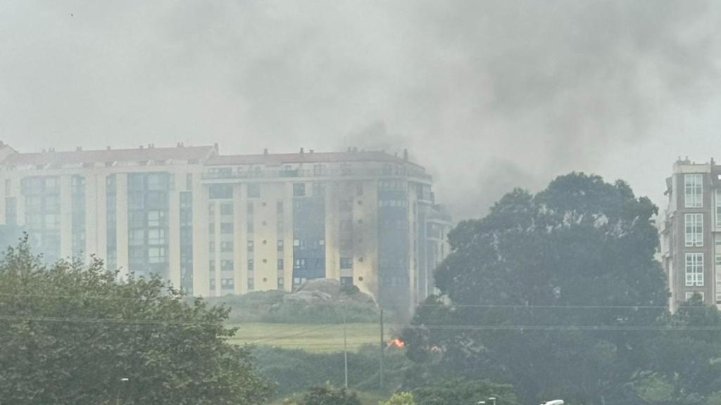 Incendio en Os Rosales