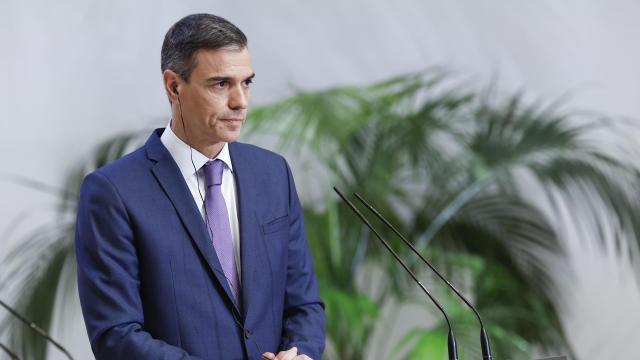 El presidente del Gobierno, Pedro Sánchez, este jueves.
