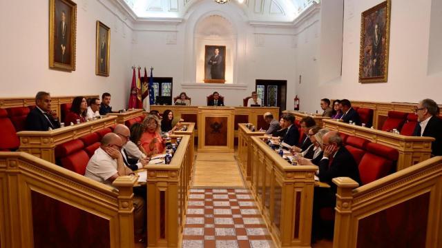 Pleno municipal celebrado este viernes.