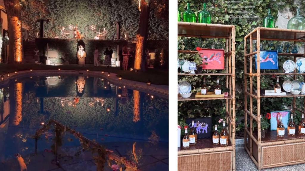 La duquesa de Montoro ha abierto las puertas del palacio de Liria a sus amigos con motivo de la presentación de su nueva colección de vajillas.